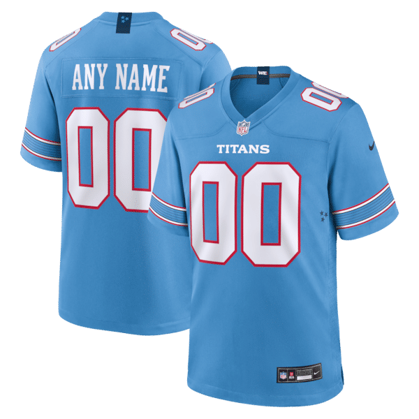 Custom Game Jersey Light Blue