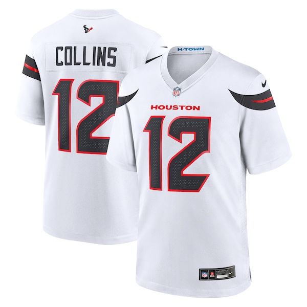 Nico Collins Game Jersey White