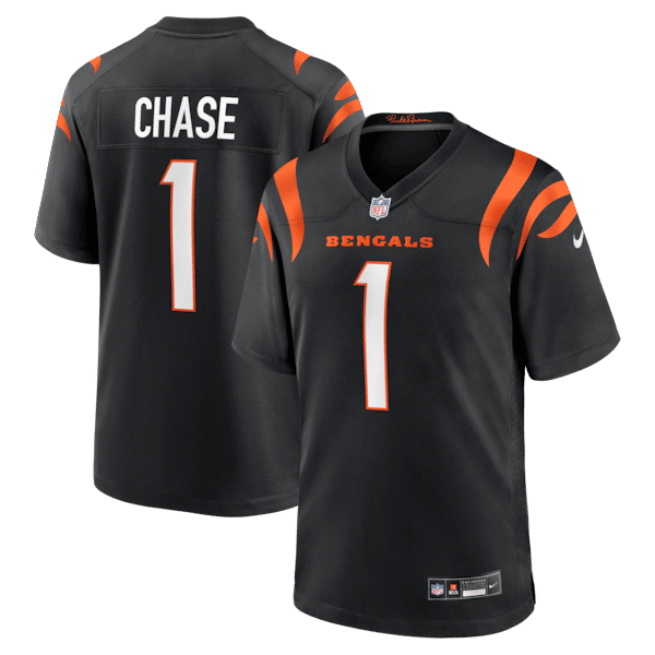 Ja'Marr Chase Game Jersey Black