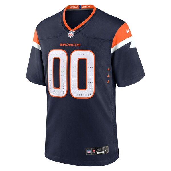 Alternate Mile High Collection Custom Game Jersey Navy