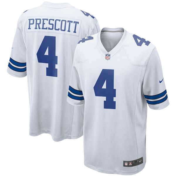 Dak Prescott Game Jersey White