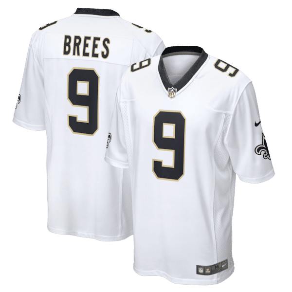 Drew Brees Game Jersey White