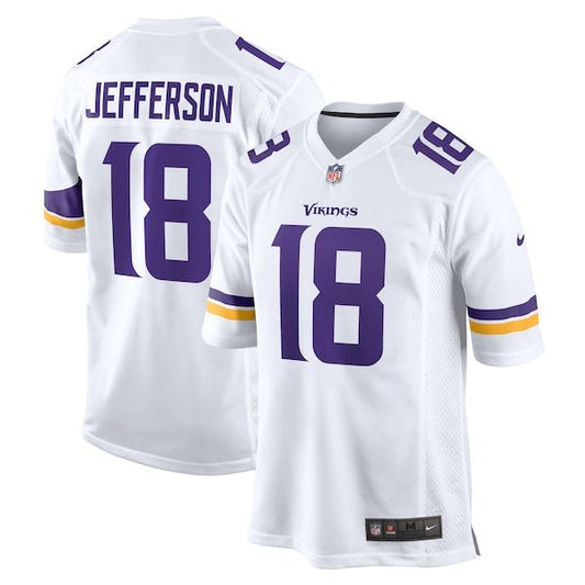 Justin Jefferson Game Jersey White