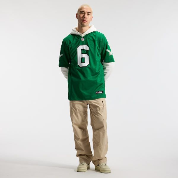 DeVonta Smith Alternate Game Jersey Kelly Green