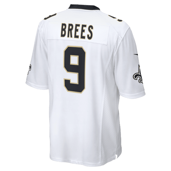 Drew Brees Game Jersey White
