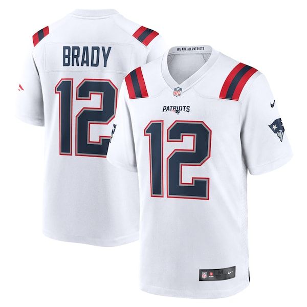 Tom Brady Retired Game Jersey White