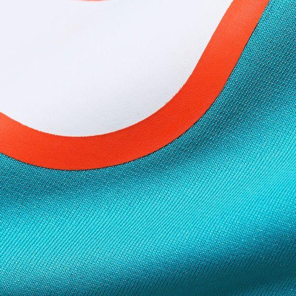 De'Von Achane Game Jersey Aqua