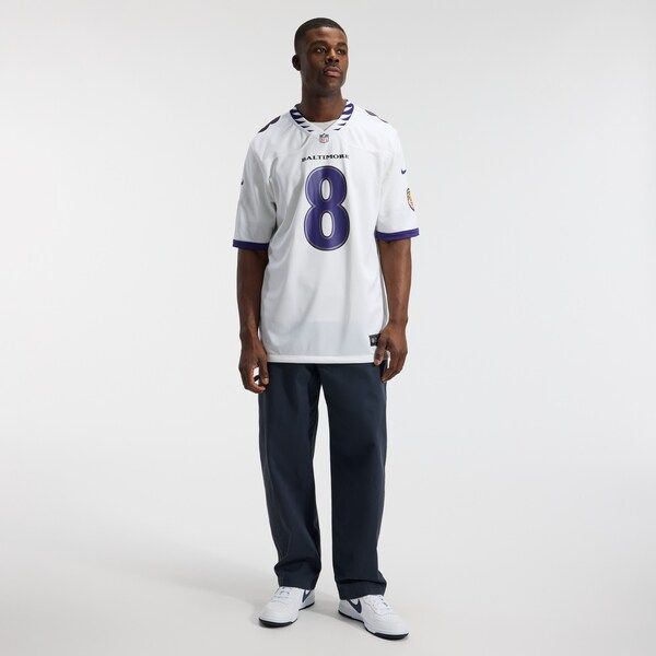 Lamar Jackson Game Jersey White