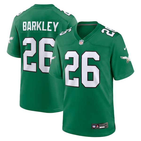 Saquon Barkley Alternate Game Jersey Kelly Green