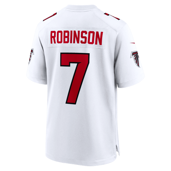 Bijan Robinson Game Jersey White