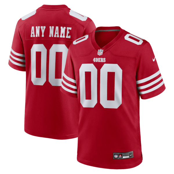 Custom Game Jersey Scarlet