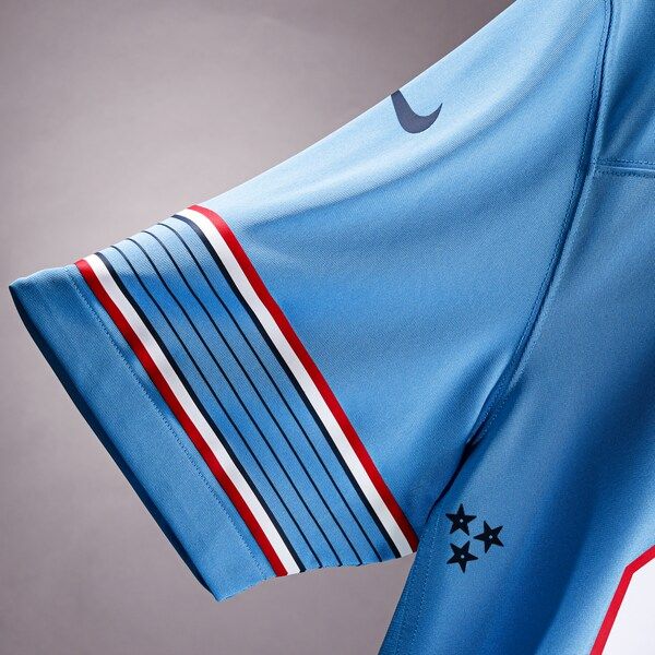 Custom Game Jersey Light Blue
