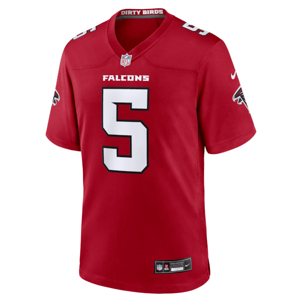 Drake London Game Jersey Red