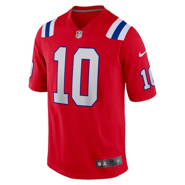 Drake Maye Game Jersey Red