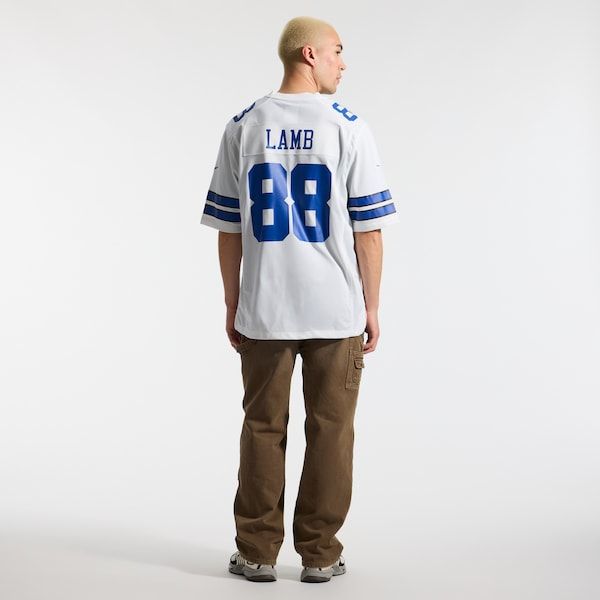 CeeDee Lamb Game Jersey White