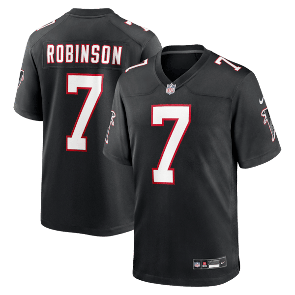 Bijan Robinson Game Jersey Black