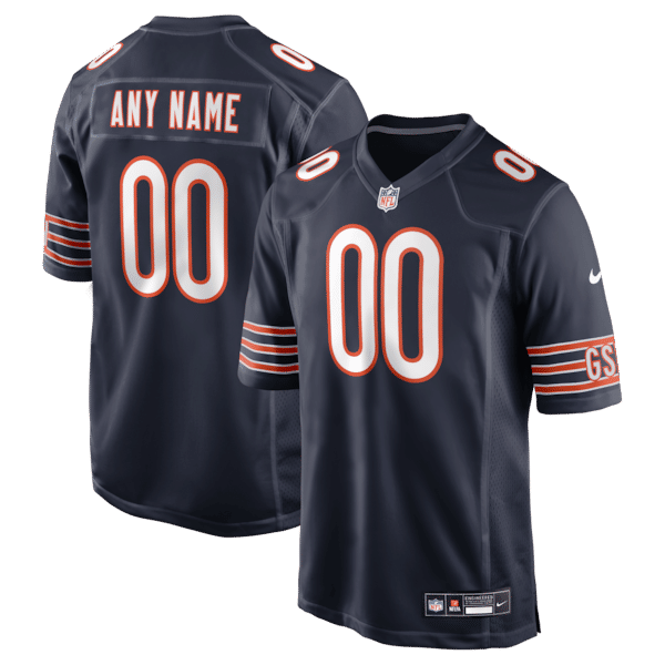 Custom Game Jersey Navy