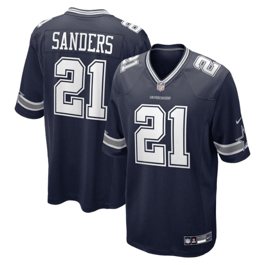 Deion Sanders Team Retired Player Game Jersey Navy