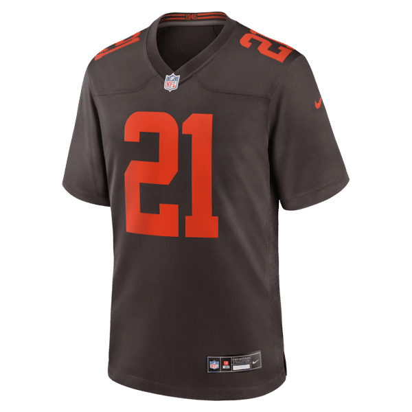 Denzel Ward Alternate Alpha Dawg Game Jersey Brown