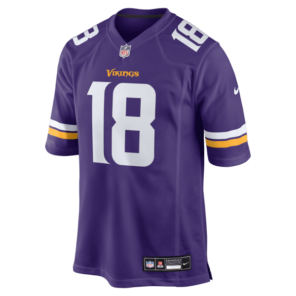Justin Jefferson Game Jersey Purple