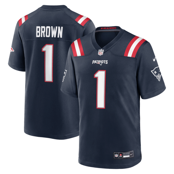A.J. Brown Game Jersey Navy