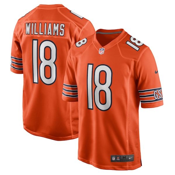 Caleb Williams Game Jersey Orange
