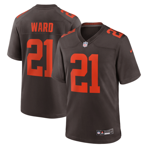 Denzel Ward Alternate Alpha Dawg Game Jersey Brown