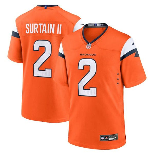 Patrick Surtain II Team Game Jersey Orange